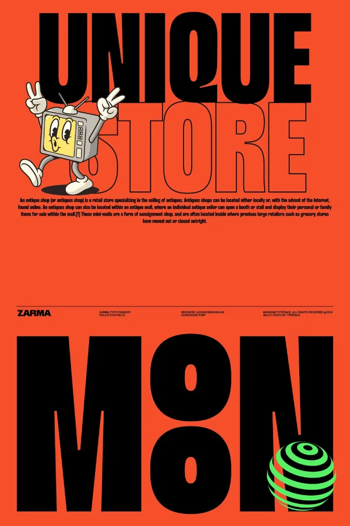 Monigue Font by Zarma Type