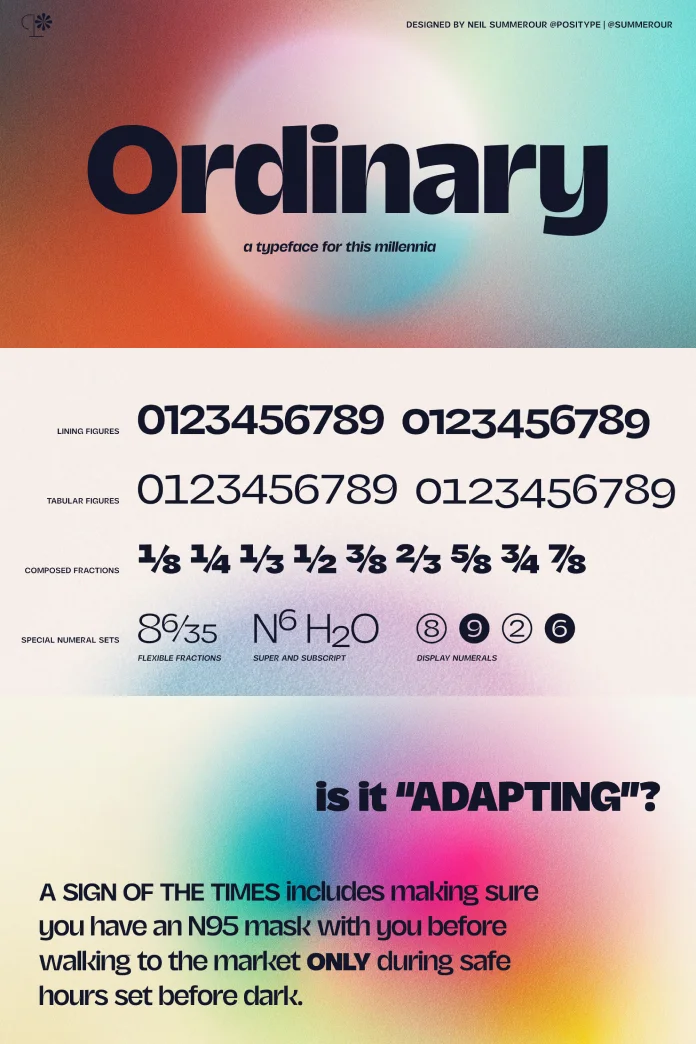 Ordinary Font Family by Positype.