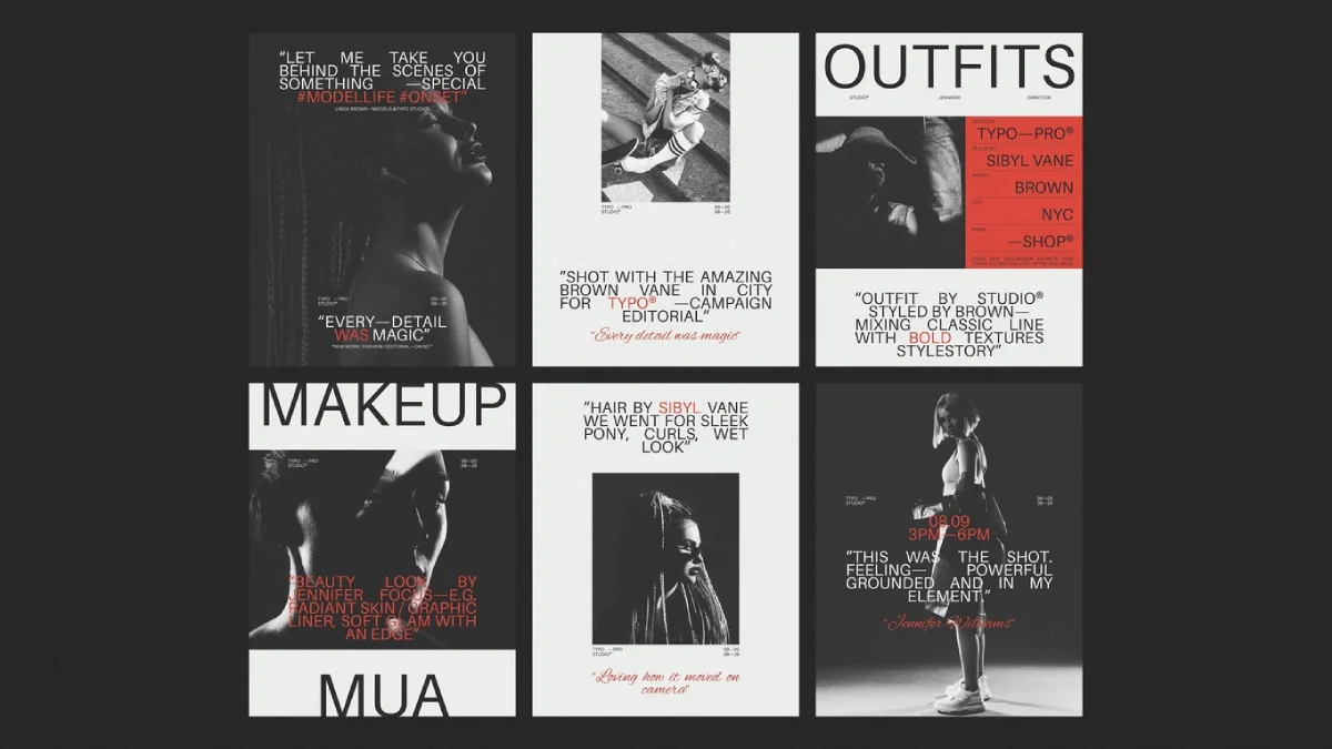 Uniform InDesign Social Media Post Templates by RedGiant in 1080 x 1350 px Uniform InDesign Social Media Post Templates by RedGiant in 1080 x 1350 px