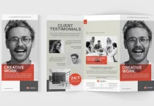 Business Tri-Fold Brochure InDesign Template by RedGiant