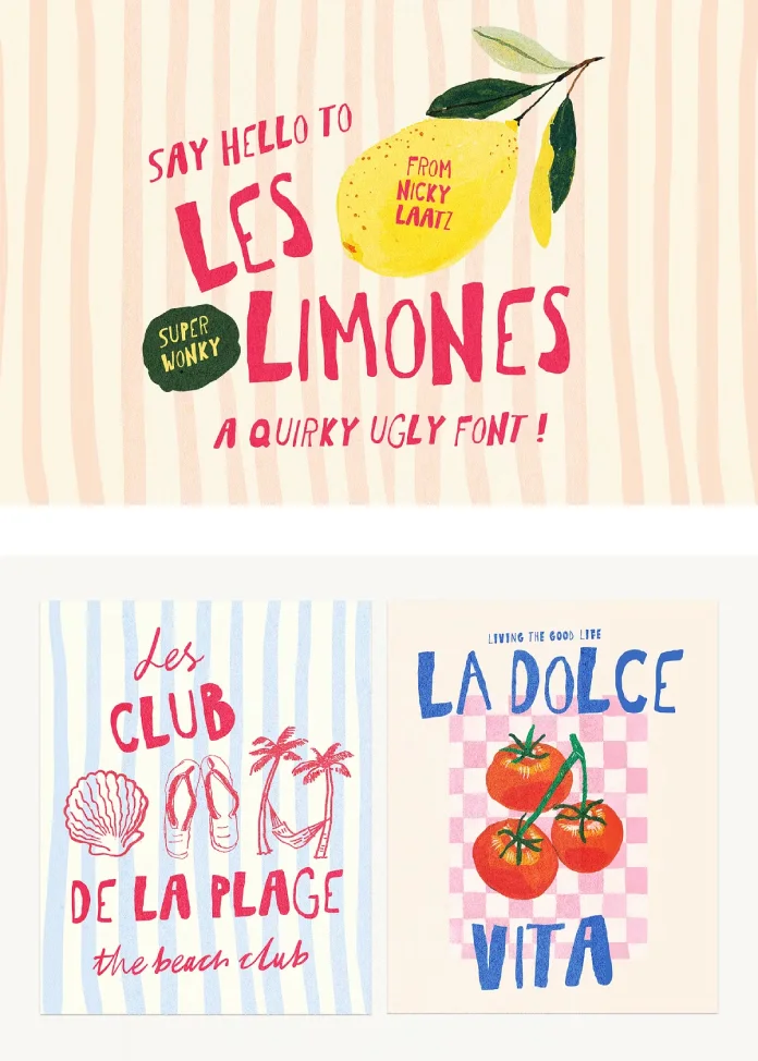 Les Limones Font by Nicky Laatz