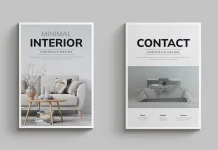 Minimalist Adobe InDesign Magazine Template in A4 by PixWork