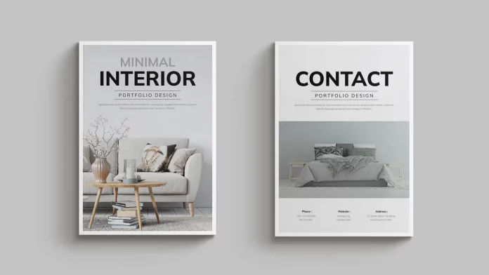 Minimalist Adobe InDesign Magazine Template in A4 by PixWork