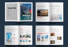 Your Ultimate Modern Travel Magazine Design Template: A Professional InDesign Layout by DesignCoach Modern Travel Magazine Design Template by DesignCoach for Adobe InDesign