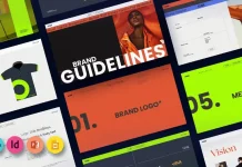 Osla Brand Guidelines Template by Studio Industry for PowerPoint, Google Slides, Adobe InDesign, Canva, and others.