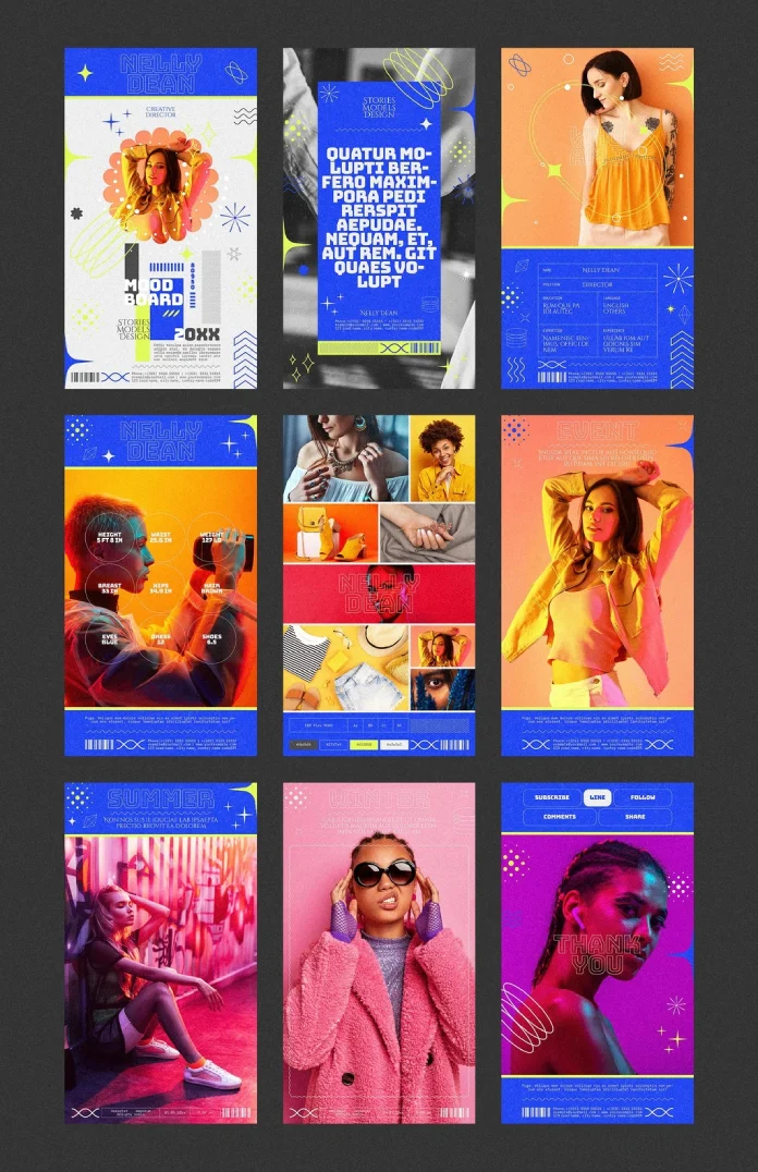 Social Media Instagram Stories Template by RedGiant for Adobe InDesign