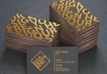 Stacked Business Cards Photoshop Mockup by Adobe Stock contributor Dennis