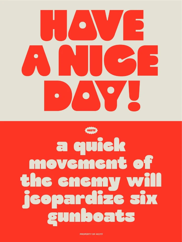 403 Cusion Typeface by 403 Type Foundry