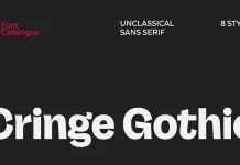 Cringe Gothic Font Family by Font Catalogue