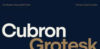 Cubron Grotesk Font Family by Horizon Type