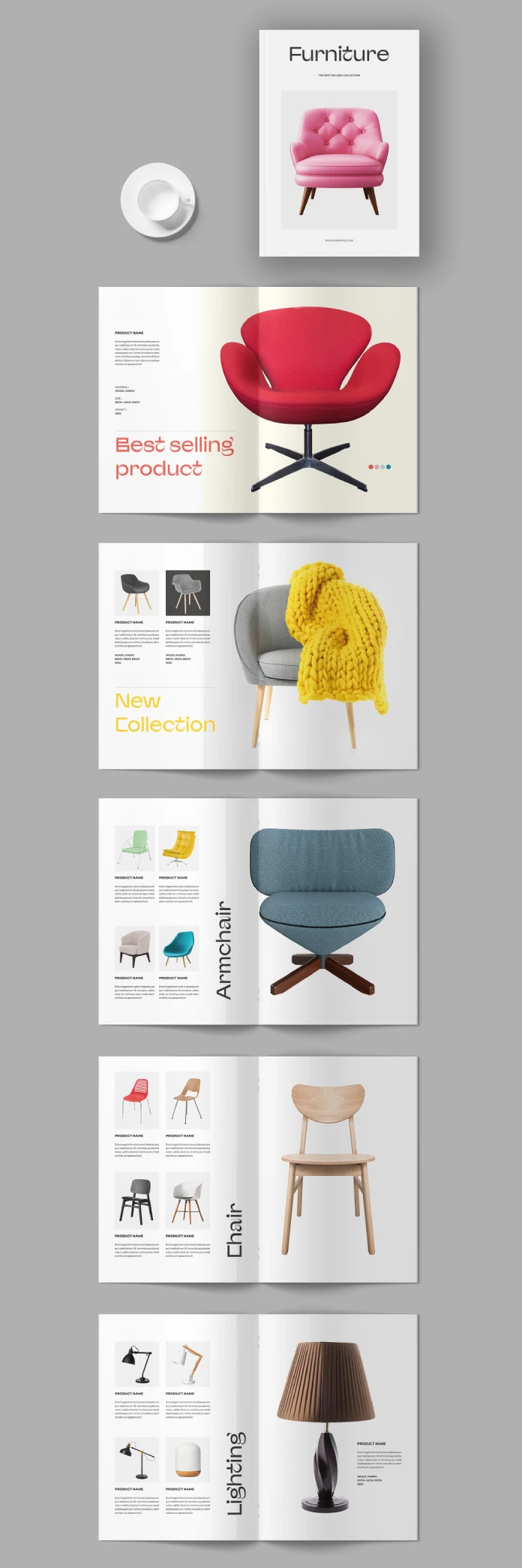 Furniture Catalog Template by Bourjart for Adobe InDesign