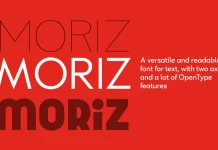 Moriz Font Family by Tipo Pèpel