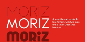 Moriz Font Family by Tipo Pèpel