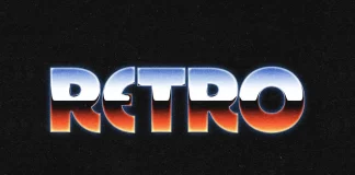 Retro Chrome Text Effect Mockup by Pixelbuddha Studio for Adobe Photoshop