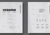 The super-minimalist Adobe Illustrator resume template by Wavebreak Media for graphic designers.