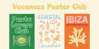 Vacances Poster Club — Handwritten Vintage Font for Posters by Ayya Studio