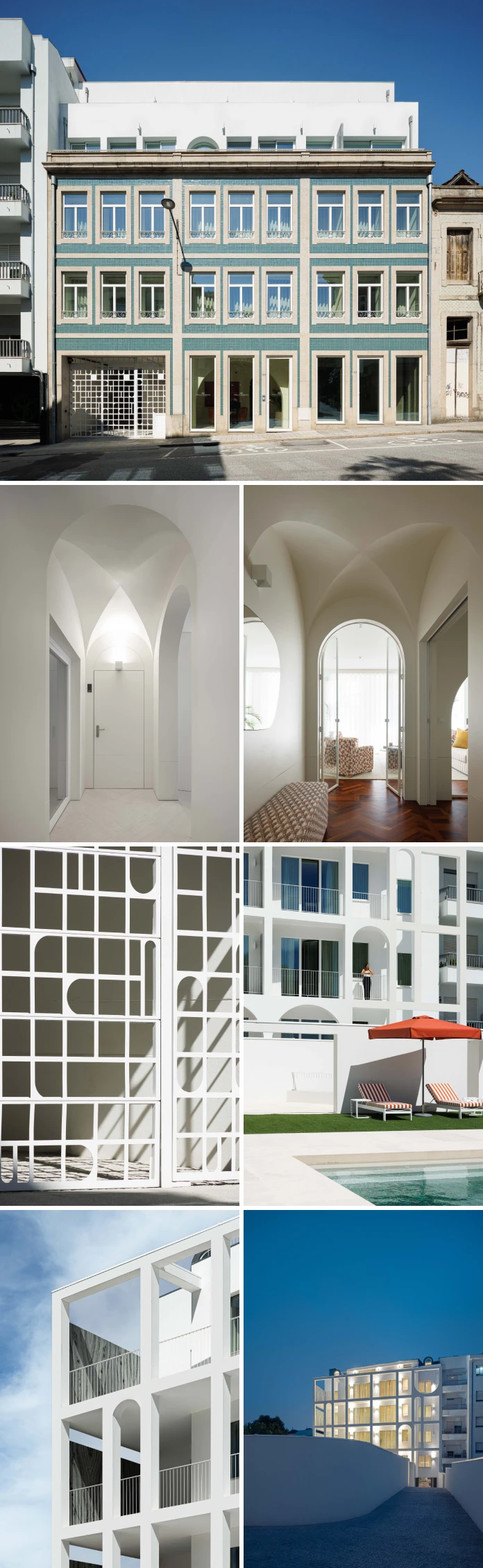 Vila Catarina Apartments, a project by the architecture studio MASSLAB, photographed by Ivo Tavares