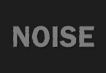 Adobe Illustrator Text Effect by Gstudio Templates of Black and White Circular Lines on Blurry Titles