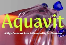 Aquavit Font Family by Type Foundry Floodfonts