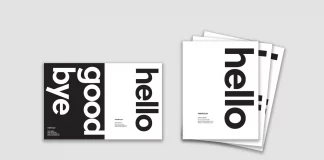 Blue, Black, and White Portfolio Template with Bold Text by Wavebreak Media for Adobe InDesign.