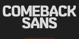 Comeback Sans Font Family by DKType Foundry