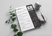 Creative Adobe InDesign Resume Template with Cover Letter in A4 by GraphicArtist