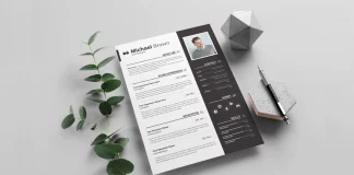 Creative Adobe InDesign Resume Template with Cover Letter in A4 by GraphicArtist