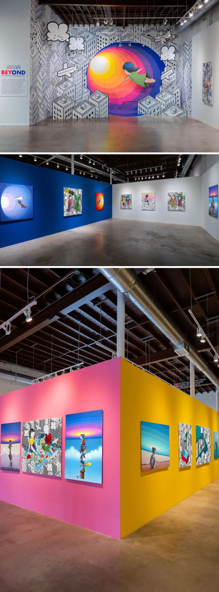 Millo & Seth Exhibition at GGA GALLERY in Wynwood Walls, Miami