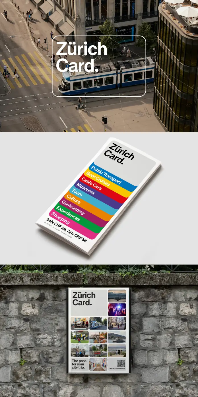 Zürich Card: Rebranding of a city pass by studio marcus kraft
