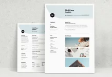 A Clean Designer Resume/CV Template in A4 by GraphicArtist for Adobe InDesign