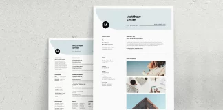 A Clean Designer Resume/CV Template in A4 by GraphicArtist for Adobe InDesign