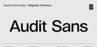 Audit Sans Font Family by Gravitype