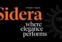 Sidera Font Family by Resistenza