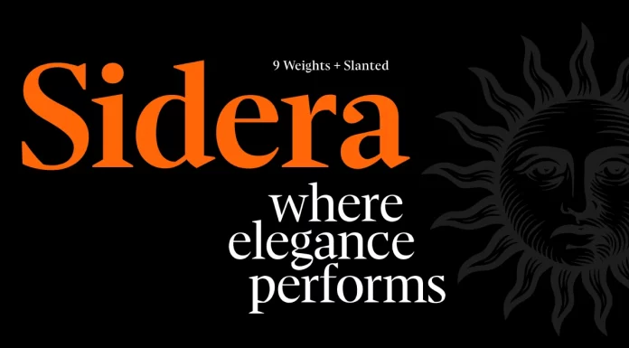 Sidera Font Family by Resistenza