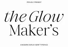 The Glow Maker's Serif Font Family by Positive Type Foundry