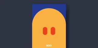 The Most Minimalist Halloween Ghost Card Design Template by Jozef Micic for Adobe Illustrator
