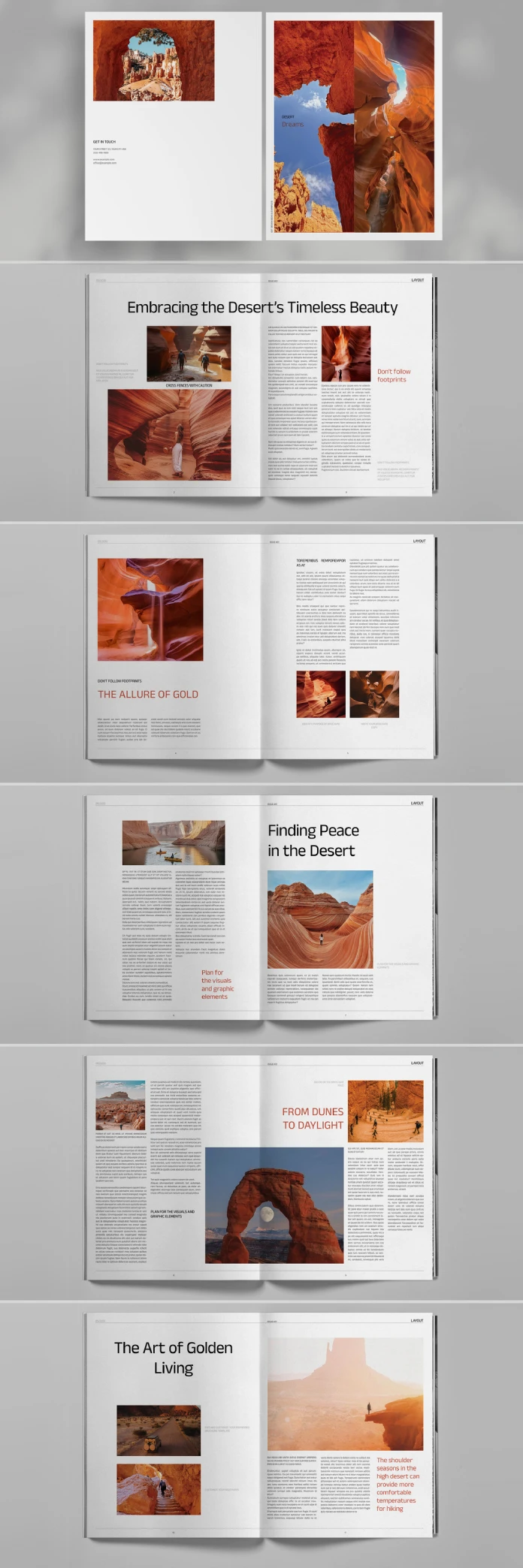 US Letter Size Brochure Template by Refresh for Adobe InDesign