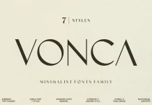 Vonca Font Family by Asenbayu