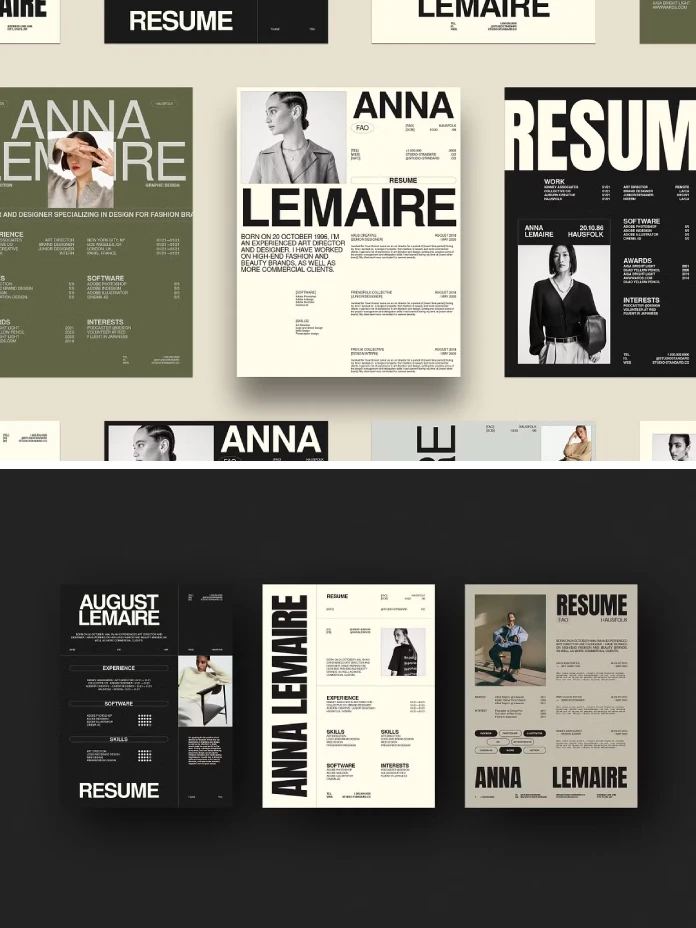 HAUS Resume Templates Kit by Studio Standard for Canva and Adobe InDesign