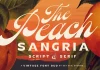 Peach Sangria Font Duo by Sam Parrett of Set Sail Studios