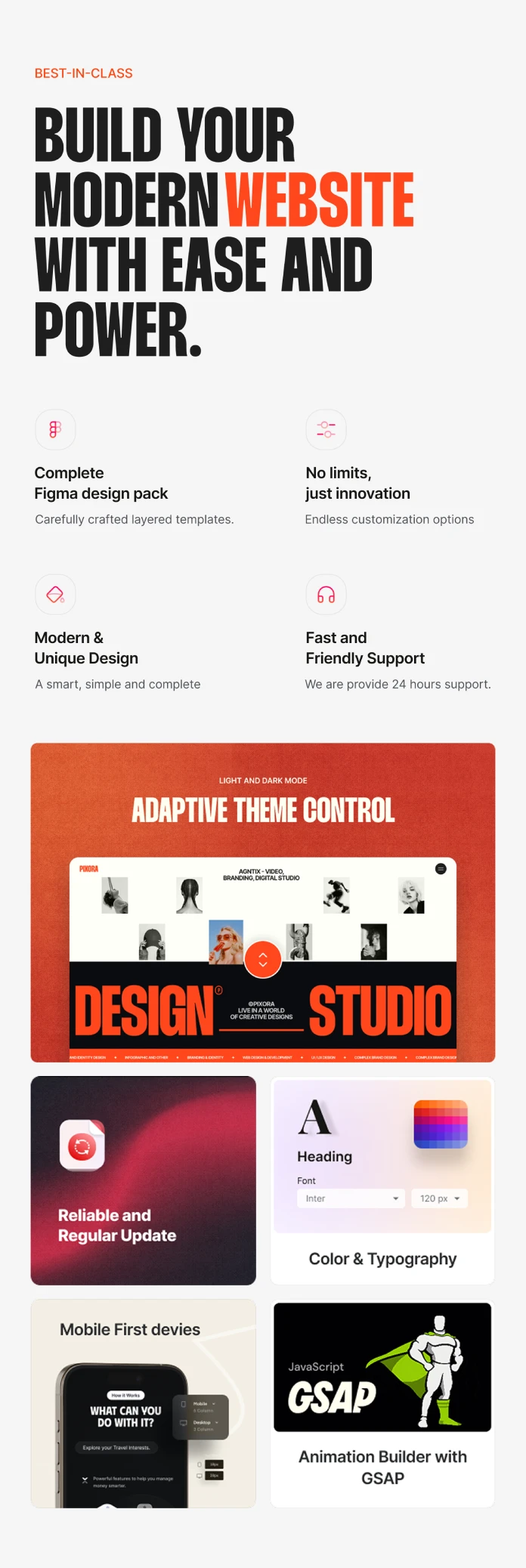 Pixora WordPress Theme for Creative Agencies & Portfolios by AQLOVA