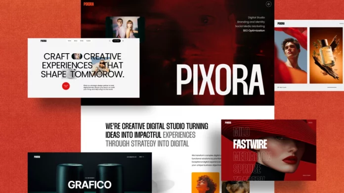 Pixora WordPress Theme for Creative Agencies & Portfolios by AQLOVA