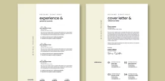 This InDesign Resume Layout Will Get You Hired. Here’s Why. A Professional InDesign Resume (CV) and Cover Letter Template by ContestDesign in a Minimalist Layout.