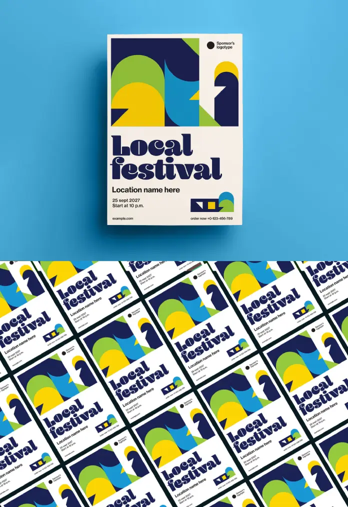 Adobe Illustrator Event Poster Layout by GrafVishenka