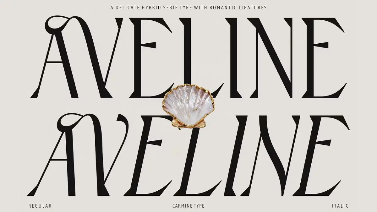 Aveline Typeface by CarmineType, a Versatile Hybrid Serif Font Aveline Typeface by CarmineType, a Versatile Hybrid Serif Font