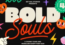 Bold Souls Font Duo by Sam Parrett of Set Sail Studios