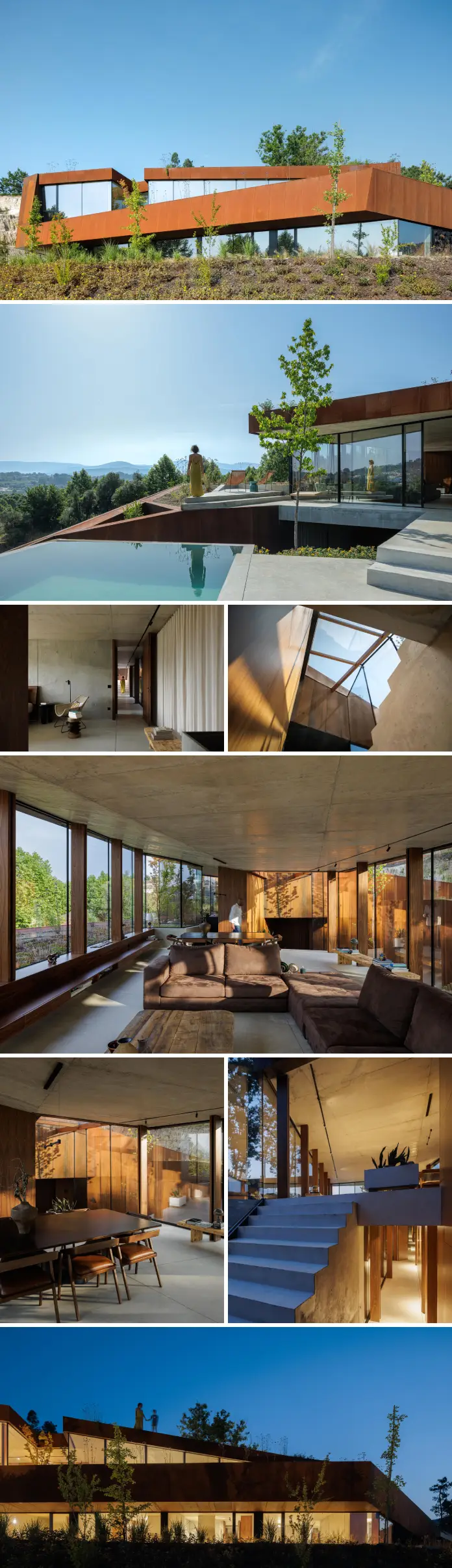 Casa Corten, a project by HPA Arquitetura e Investimentos, photographed by Ivo Tavares Studio.