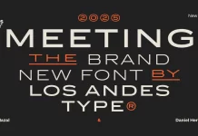 Meeting Font Family by Los Andes