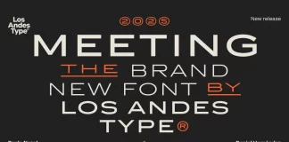 Meeting Font Family by Los Andes
