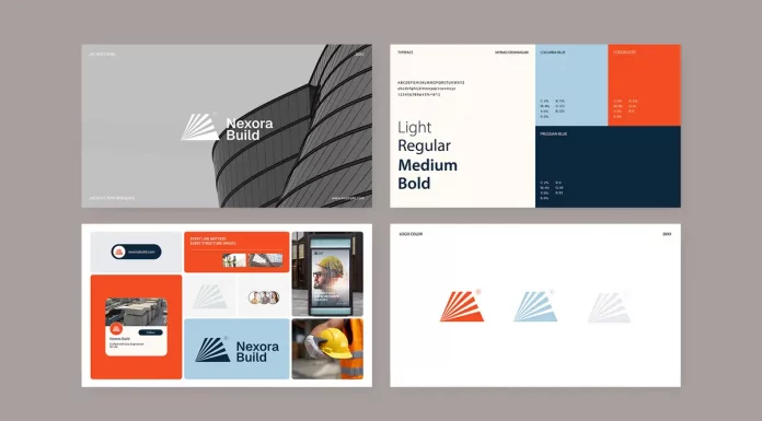 Minimalist Architecture Brand Guidelines Presentation Layout by GraphyPix for Adobe InDesign